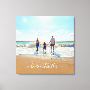 Benutzerdefiniertes Foto und Text - Eigenes Design Leinwanddruck