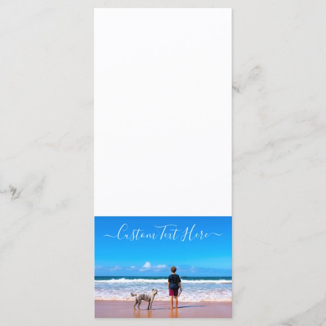 Benutzerdefiniertes Foto und Text - Eigenes Design Menükarte (Vorderseite)