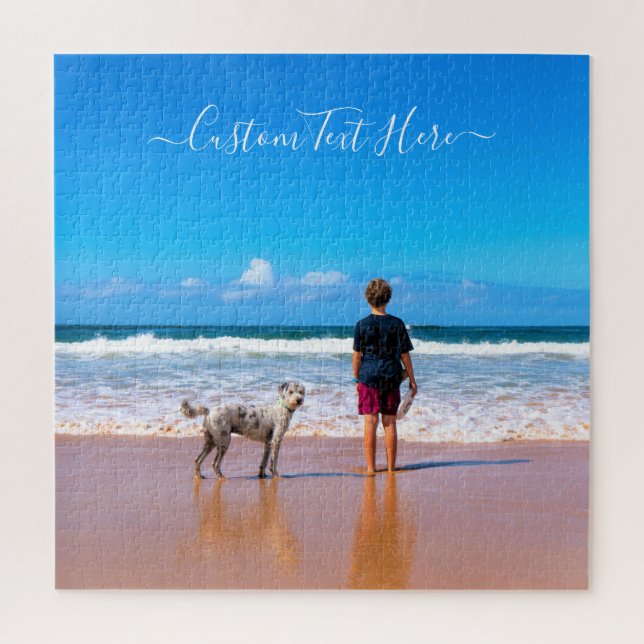 Benutzerdefiniertes Foto und Text - Eigenes Design Puzzle (Vertikal)