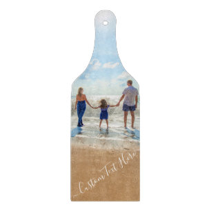 Benutzerdefiniertes Foto und Text - Eigenes Design Schneidebrett