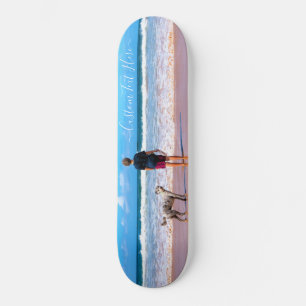 Benutzerdefiniertes Foto und Text - Eigenes Design Skateboard