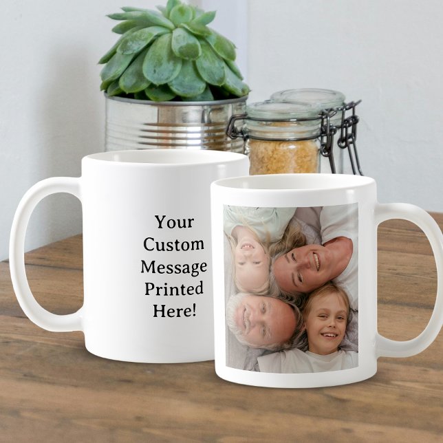 Benutzerdefiniertes Foto und Text Einfach Personal Kaffeetasse (Von Creator hochgeladen)