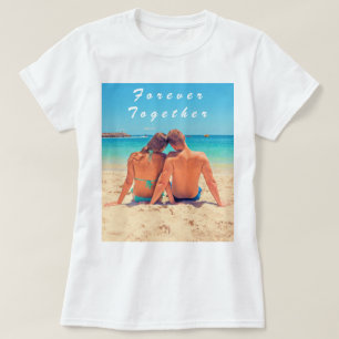 Benutzerdefiniertes Foto und Text - Für immer gem T-Shirt