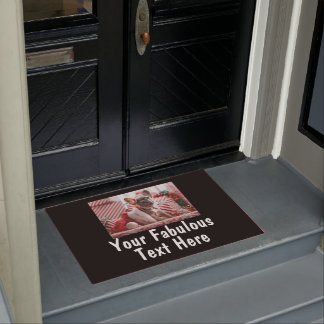Benutzerdefiniertes Foto und Text Fußmatte