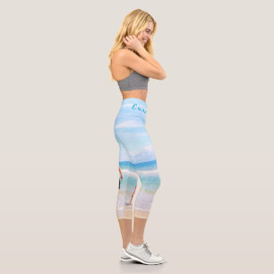 Benutzerdefiniertes Foto und Text - Ihr eigenes De Capri Leggings