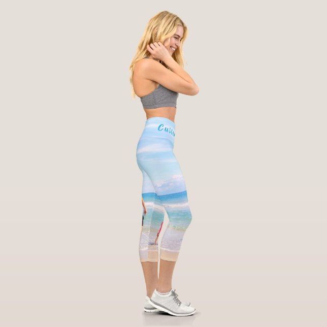 Benutzerdefiniertes Foto und Text - Ihr eigenes De Capri Leggings (Rechts)