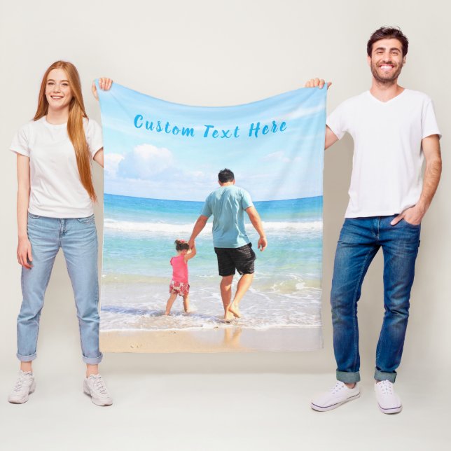 Benutzerdefiniertes Foto und Text - Ihr eigenes De Fleecedecke (Beispiel)