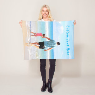 Benutzerdefiniertes Foto und Text - Ihr eigenes De Fleecedecke