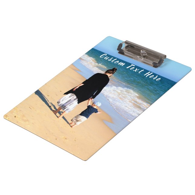 Benutzerdefiniertes Foto und Text - Ihr eigenes De Klemmbrett (Schrägansicht)