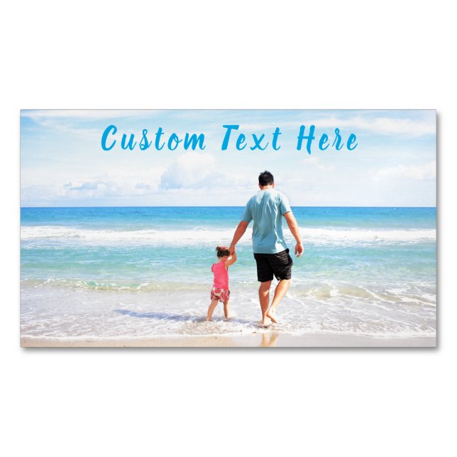 Benutzerdefiniertes Foto und Text - Ihr eigenes De Magnetische Visitenkarte (Vorderseite)