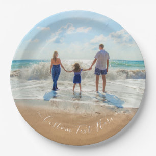 Benutzerdefiniertes Foto und Text - Ihr eigenes De Pappteller