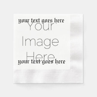 Benutzerdefiniertes Foto und Text Kirche – Religiö Serviette