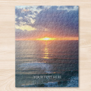 Benutzerdefiniertes Foto und Text personalisiert Puzzle