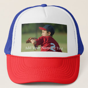 Benutzerdefiniertes Foto und Text personalisiert Truckerkappe