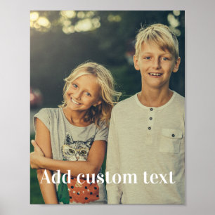 Benutzerdefiniertes Foto und Text Poster