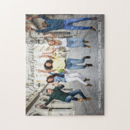 Benutzerdefiniertes Foto und Text Puzzle