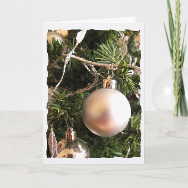 Benutzerdefiniertes Foto und Text Saisonweihnacht Feiertagskarte (Vorderseite)