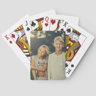 Benutzerdefiniertes Foto und Text Spielkarten