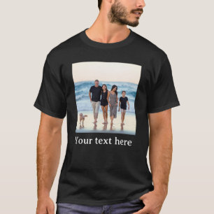 Benutzerdefiniertes Foto und Text T-Shirt