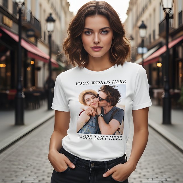 Benutzerdefiniertes Foto und Text Tri-Blend Shirt (Von Creator hochgeladen)