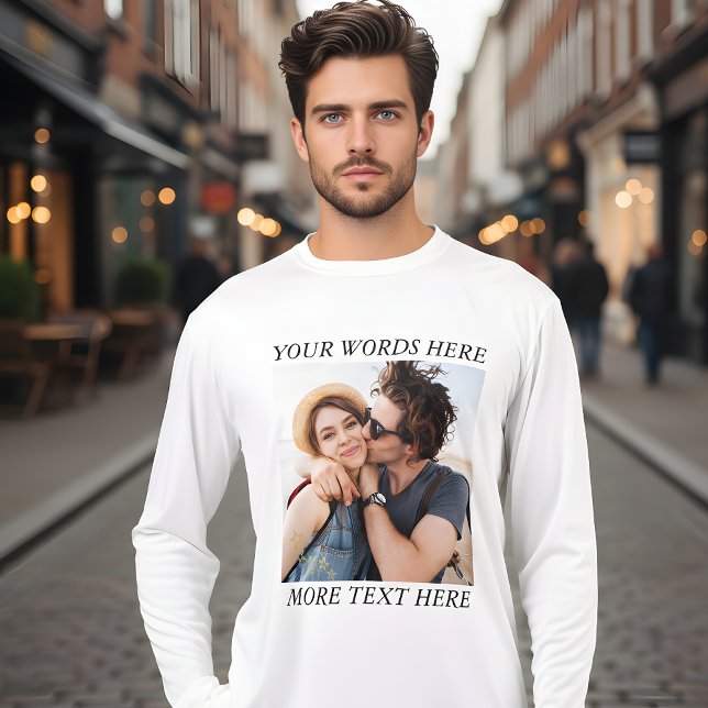 Benutzerdefiniertes Foto und Text Tri-Blend Shirt (Von Creator hochgeladen)