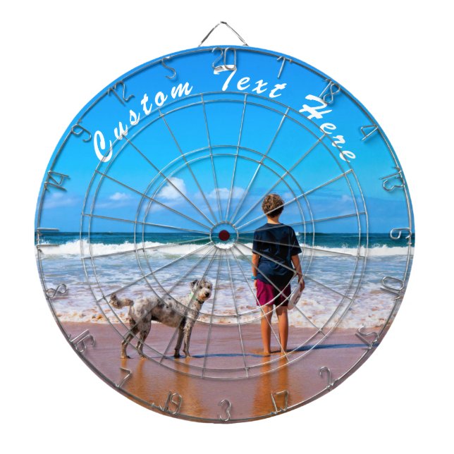 Benutzerdefiniertes Foto- und Textformat mit Ihren Dartscheibe (vorne)