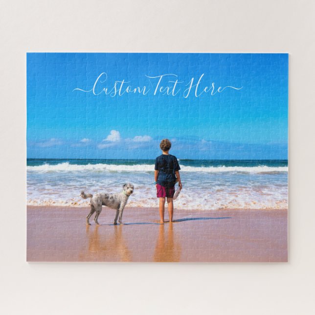 Benutzerdefiniertes Foto und Textpuzzle - Ihr eige Puzzle (Horizontal)