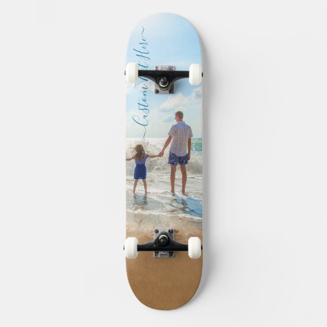 Benutzerdefiniertes Foto- und Textskateboard - Ihr Skateboard (Vorderseite)