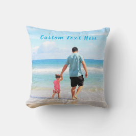 Benutzerdefiniertes Foto- und Textwurfkissen Perso Kissen