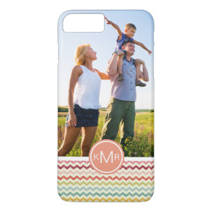 Benutzerdefiniertes Foto und Zickzack Monogramm Mu Case-Mate iPhone Hülle
