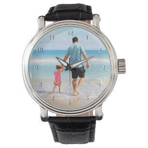 Benutzerdefiniertes Foto Vater-Geschenk für Ihre F Armbanduhr