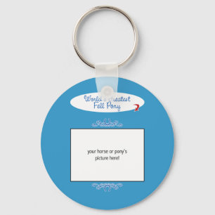 Benutzerdefiniertes Foto! Weltbest Fell Pony Schlüsselanhänger