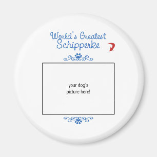 Benutzerdefiniertes Foto! Weltbest Schipperke Magnet