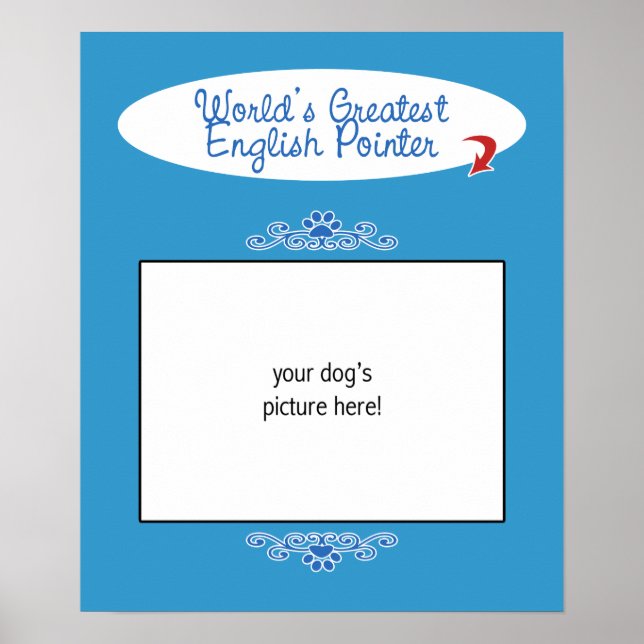 Benutzerdefiniertes Foto! Weltbester englischer Po Poster (Vorne)