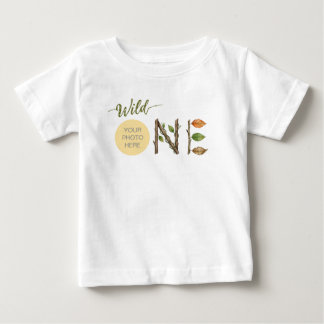 Benutzerdefiniertes Foto Wild One Baby 1. Geburtst T-shirt