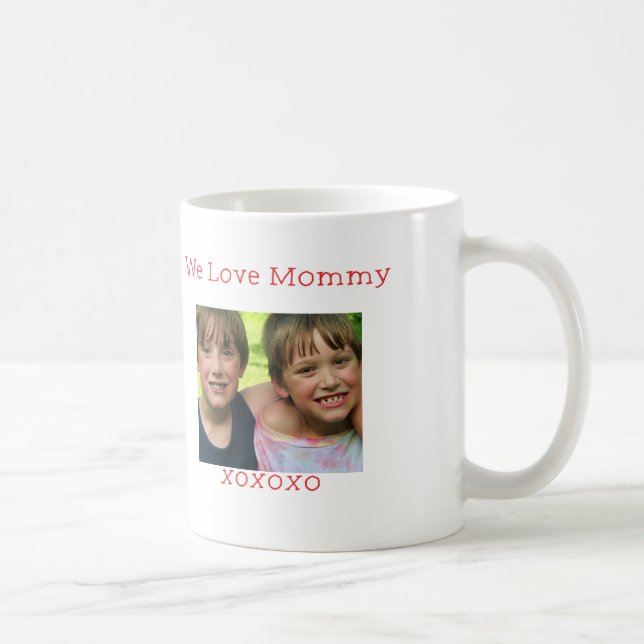 Benutzerdefiniertes Foto - Wir Liebe MOMY-Tasse Tasse (Rechts)