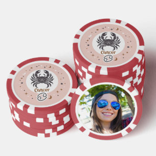 Benutzerdefiniertes Foto Zodiac-Schildkrebs Pokerchips