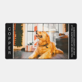 Benutzerdefiniertes Foto zur Dog-Memorial Schreibtischunterlage