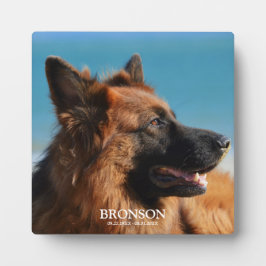 Benutzerdefiniertes Foto zur Memorierung von Haust Fotoplatte