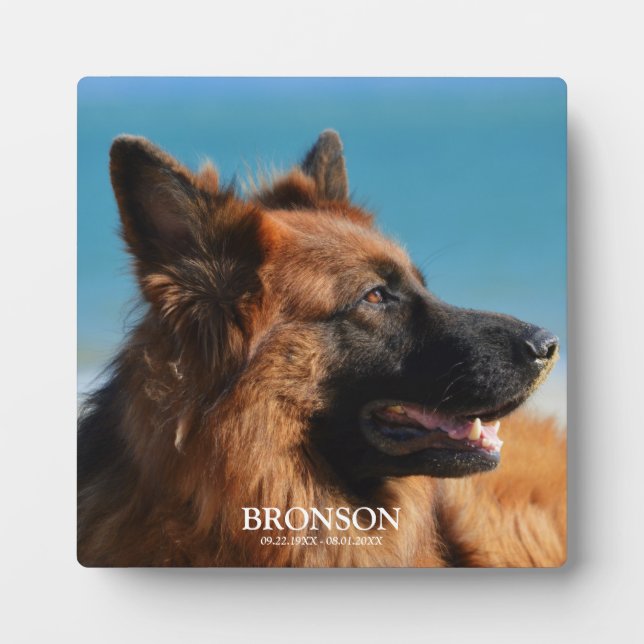 Benutzerdefiniertes Foto zur Memorierung von Haust Fotoplatte (Vorderseite)