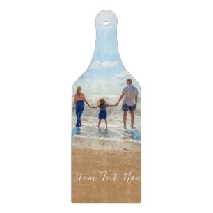 Benutzerdefiniertes Foto-Zuschnitt mit Text Schneidebrett