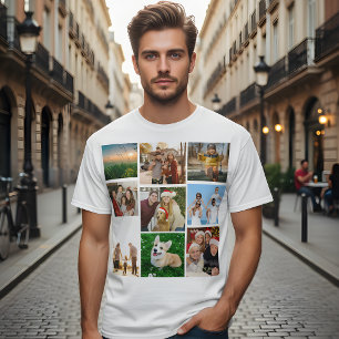 Benutzerdefiniertes Fotocollage-Shirt, Benutzerdef T-Shirt