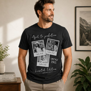 Benutzerdefiniertes Fotocollage-Shirt, Trend-Retro T-Shirt