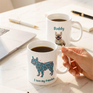 Benutzerdefiniertes Französische Bulldogge-Foto Ic Kaffeetasse