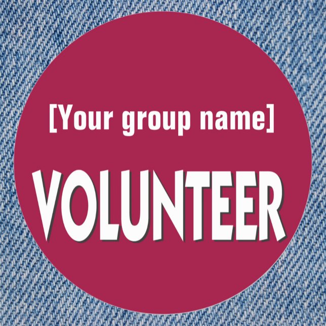 Benutzerdefiniertes Freiwilligenprogramm Runder Aufkleber (Von Creator hochgeladen)