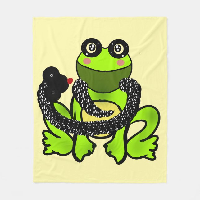 Benutzerdefiniertes Freundschaftsgeschenk Fleecedecke (Vorderseite)