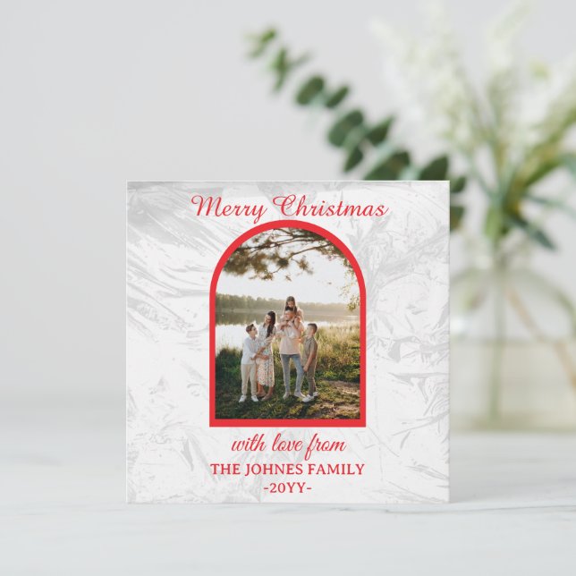 Benutzerdefiniertes Frohe Weihnachten Foto  (Stehend Vorderseite)