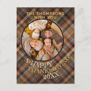 Benutzerdefiniertes Fröhliches Süßes Thanksgiving- Postkarte