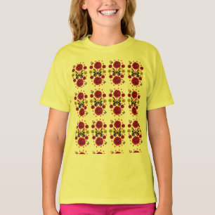 Benutzerdefiniertes Frühlings-Schmetterling-Blumen T-Shirt