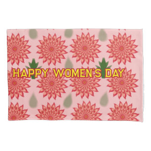 Benutzerdefiniertes Frühlingsblumen-Frauen-Tag Pat Kissenbezug